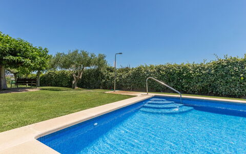 Mas Rovira 8: Blue, Swimming Pool, Water, Composite Material, Leisure, Resort, Shade, Landscaping, Garden, Water Feature