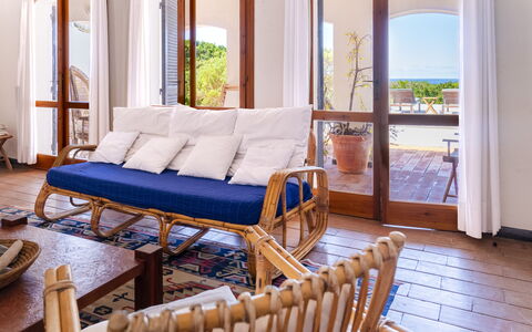 Casa Dei Lentischi: Furniture, Wood, Chair, Sea, Ocean, Hardwood, Wood Stain, Outdoor Furniture, Balcony, Resort