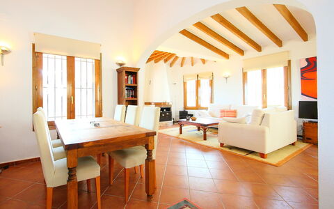Del Azahar: Room, Property, Building, Interior Design, Furniture, Floor, Ceiling, House, Table, Dining Room