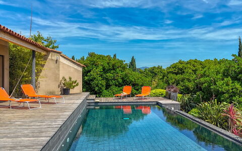 Kisokawa: Swimming Pool, Resort, Eco Hotel, Outdoor Furniture, Water Feature, Landscaping, Reflection, Villa, Sunlounger, Hacienda
