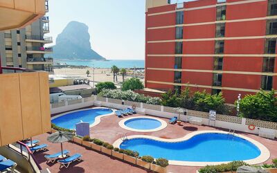 Calpe Calp 867: Water, Sky, Building, Property, Daytime, Plant, Swimming Pool, Azure, Architecture, Urban Design