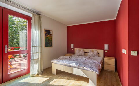 Hřensko 7: Furniture, Property, Window, Comfort, Building, Wood, Textile, Orange, Shade