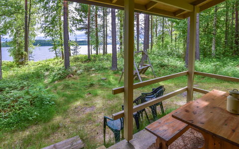 Leppäranta: Wood, Forest, Shade, Woodland, Porch, Grove, Log Cabin, Jungle, Wood Stain, Hardwood