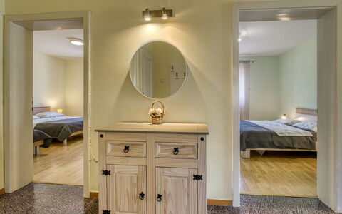 Franjo: Furniture, Interior Design, Bed, Flooring, Wall, Floor, Bedroom, Room, Wood, Ceiling