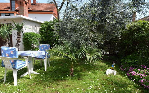Opatija Ika 106: Property, Garden, Yard, Backyard, Tree, House, Grass, Real Estate, Spring, Plant