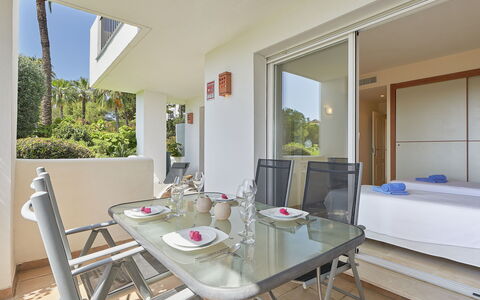 Altos de la Quinta: Table, Furniture, Property, Plant, Wood, Interior Design, Chair, Architecture, Shade, Houseplant