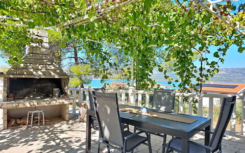 Trogir Slatine 166: Swimming Pool, Mountain Range, Eco Hotel, Resort, Estate, Valley, Villa, Landscaping, Resort Town, Backyard