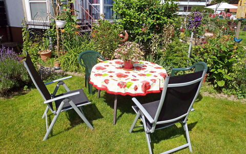 Weisenhorn: Chair, Furniture, Yard, Outdoor Table, Garden, Table, Folding Chair, Backyard, Outdoor Furniture, Lawn