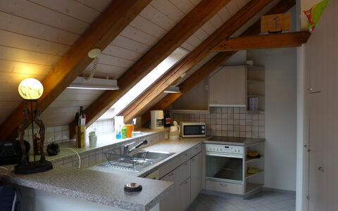 Altstadt Loft: Countertop, Cabinetry, Property, Sink, Kitchen, Building, Window, Interior Design, Wood, House