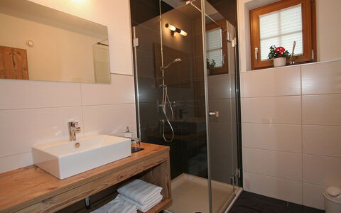 Längenfeld 380: Bathroom, Room, Property, Plumbing Fixture, Tile, Interior Design, Building, House, Ceiling, Floor