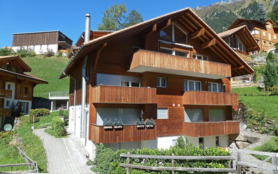 Wengen 22: Property, House, Building, Architecture, Home, Real Estate, Residential Area, Facade, Wood, Roof
