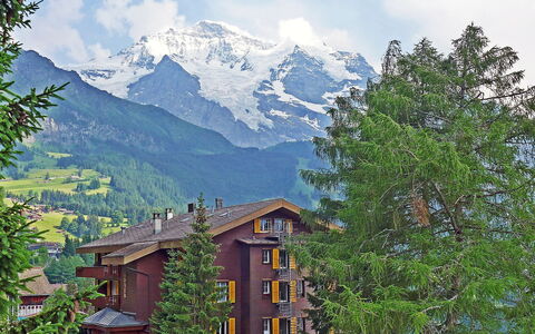 Wengen 24: Mountain, Mountainous Landforms, Natural Landscape, Nature, Mountain Village, Property, Hill Station, Sky, Mountain Range, Tree