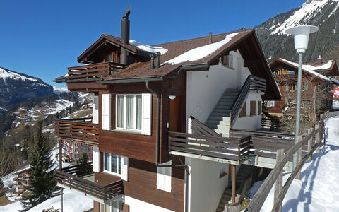 Melodie Apt.w: Snow, Property, Winter, Mountain, Hill Station, Roof, Building, Mountain Village, House, Mountain Range
