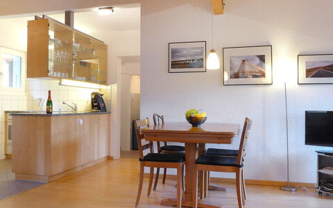 Melodie Apt.w: Room, Furniture, Property, Interior Design, Floor, Dining Room, Building, Yellow, House, Table