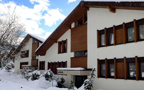 Primula Apt. B: Snow, Property, House, Home, Winter, Building, Residential Area, Real Estate, Architecture, Neighbourhood