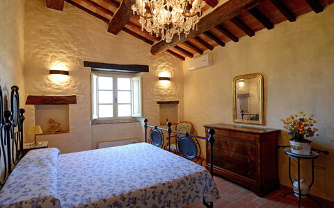 Villa Agazzi: Room, Property, Bedroom, Furniture, Bed, Building, Interior Design, Ceiling, Bed Sheet, Bed Frame