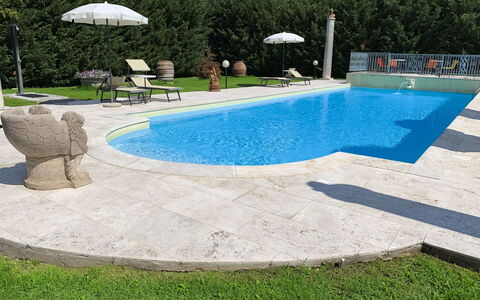 Villa Quattro Mori: Garden, Lawn, Landscaping, Shade, Outdoor Furniture, Park, Hacienda, Estate, Yard, Eco Hotel