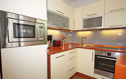 Walter: Cabinetry, Countertop, Room, Kitchen, Property, Furniture, Major Appliance, Interior Design, Orange, Floor