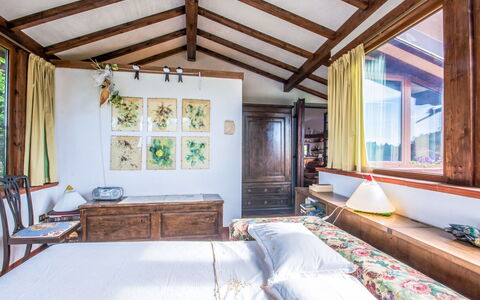 Villa Poggiobello: Room, Ceiling, Property, Furniture, Interior Design, Building, House, Home, Bedroom, Real Estate