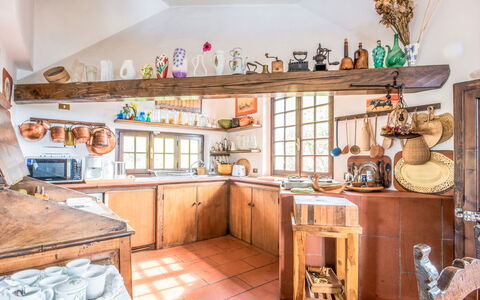 Villa Poggiobello: Property, Shelf, Shelving, Wood, Interior Design, Floor, Cabinetry, Kitchen, Wall, Window