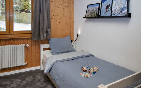 Plein Soleil B 19: Furniture, Wood, Bedroom, Interior Design, Bed, Flooring, Room, Floor, Ceiling, Lighting