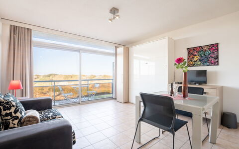 Bredene 410: Furniture, Building, Table, Interior Design, Chair, Curtain, Floor, Shade, Flooring, Wood