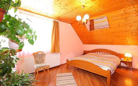 Zsuzsi: Room, Furniture, Bedroom, Property, Bed, Building, Interior Design, Orange, Ceiling, House