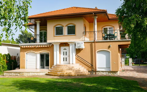 Balatonlelle 130: Plant, Building, Window, Sky, Property, Tree, Door, House, Porch