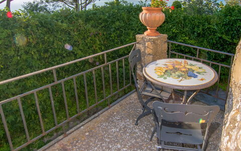 'O Pignatiello: Plant, Property, Table, Outdoor Table, Outdoor Furniture, Chair, Wood, Grass, Flower, Fence
