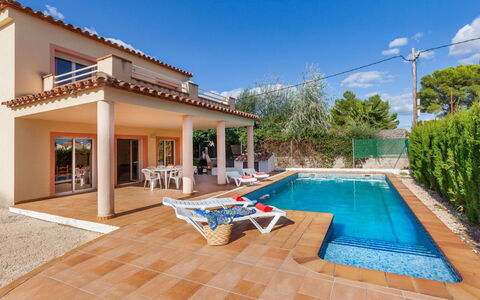 Villa Cala Nova B: Sky, Property, Water, Building, Plant, Azure, Tree, Swimming Pool, Outdoor Furniture, Cloud