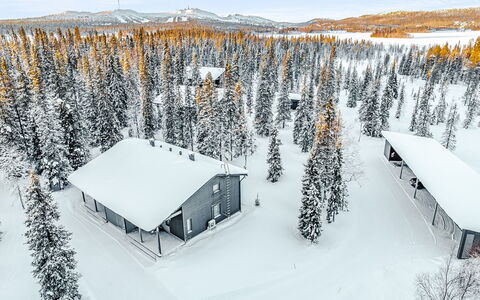 Villa Vuosseli C 2: Snow, Winter, Tree, House, Cottage, Freezing, Home, Larch, Slope