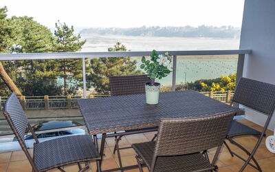 Dinard 153: Furniture, Table, Property, Chair, Sky, Plant, Outdoor Table, Shade, Outdoor Furniture, Wood