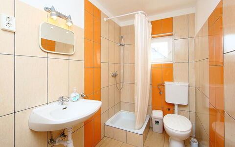 Apricot: Bathroom, Property, Room, Orange, Yellow, Interior Design, Architecture, Real Estate, Building, House