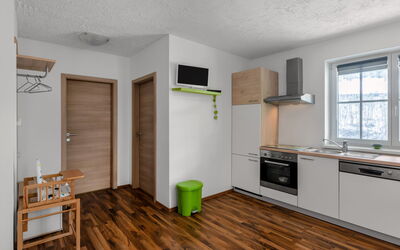 Achtalgut 300.3: Building, Cabinetry, Furniture, Window, Wood, Countertop, Interior Design, Flooring, Wood Stain, Kitchen