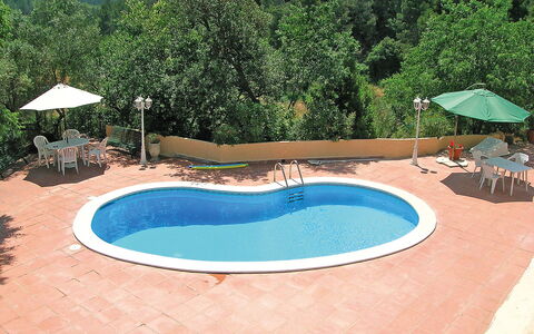Can Trullas: Water, Property, Swimming Pool, Azure, Building, Tree, Outdoor Furniture, Plant, Shade, Landscape