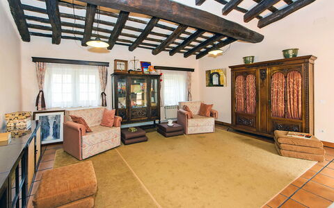 Can Trullas: Picture Frame, Property, Couch, Wood, Interior Design, Bookcase, Hall, Flooring, Television, Floor