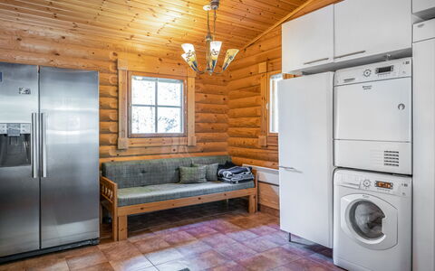 Koivukallio: Wood, Major Appliance, Flooring, Ceiling, Floor, Room, Wood Flooring, Kitchen, Wood Stain, Kitchen Appliance