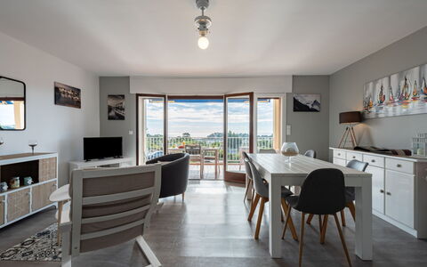 Cavalaire 158: Furniture, Picture Frame, Cabinetry, Chair, Table, Lighting, Wood, Houseplant, Interior Design, Living Room