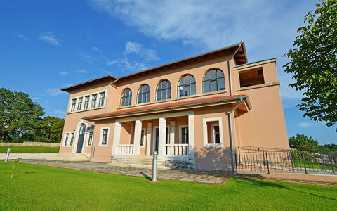Old School House: House, Property, Building, Estate, Home, Architecture, Sky, Real Estate, Mansion, Villa