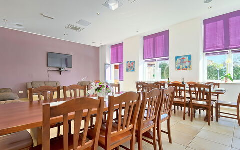 Old School House: Room, Property, Interior Design, Building, Table, Restaurant, Furniture, Dining Room, Ceiling, Real Estate