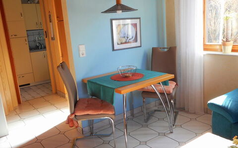 Triberg 100: Room, Property, Furniture, Table, House, Floor, Turquoise, Building, Interior Design, Dining Room