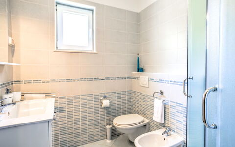 Brseč 104: Tap, Sink, Plumbing Fixture, Window, Bathroom Sink, Bathroom, Purple, Building, Interior Design, Floor