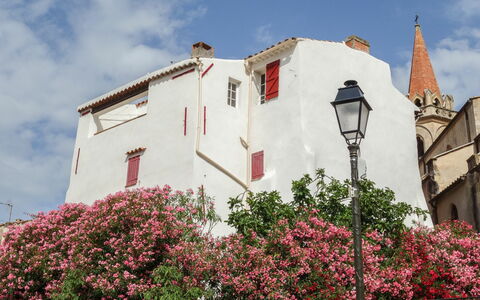 La Cadièrienne: Sky, Flower, Cloud, Plant, Building, Window, House, Street Light, Facade, Roof