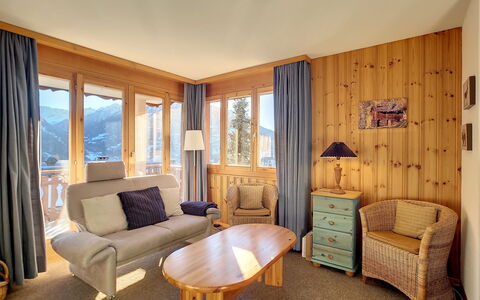Les Cretes Ii: Building, Furniture, Window, Comfort, Table, Azure, Wood, Interior Design, Curtain, Lighting
