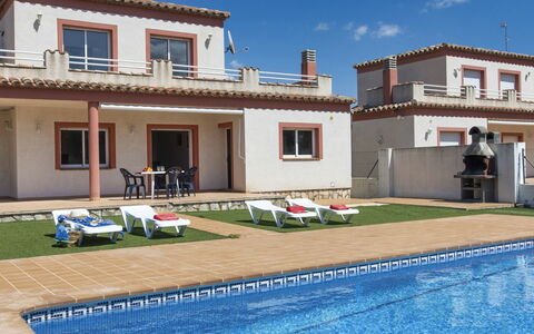 Villa Malva Ii: Water, Sky, Property, Building, Window, Swimming Pool, Azure, Blue, Cloud, Plant