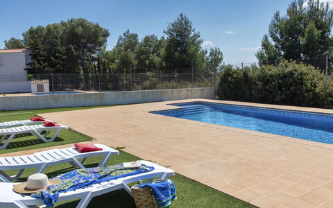 Villa Malva Ii: Sky, Plant, Water, Swimming Pool, Blue, Tree, Outdoor Furniture, Shade, Grass, Table