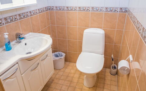 Kaukonraitti 4 C 2: Toilet Seat, Bathroom, Toilet, Plumbing Fixture, Flooring, Sink, Bathroom Sink, Floor, Interior Design, Tap
