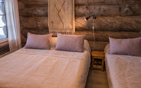 Harjula: Bedroom, Wood, Bed, Bed Sheet, Bedding, Furniture, Floor, Flooring, Linens, Bed Frame