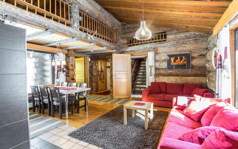 Mustalampi 2 Kurkiaura: Wood, Snow, Cottage, Winter, Roof, Home, Freezing, Log Cabin, Siding, Slope