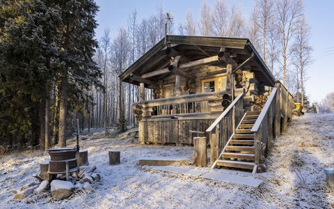 Saarenkainalo: Wood, Winter, Snow, Cottage, Log Cabin, Freezing, Hut, Lumber, Shed